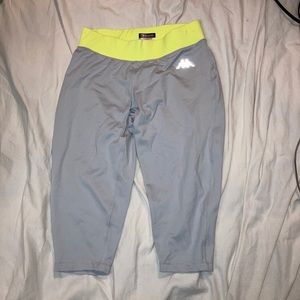 Kappa Half Length Biker Leggings Gray Reflective